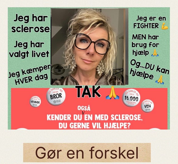 Støt Lene Munk & alle de andre i DK med Sclerose